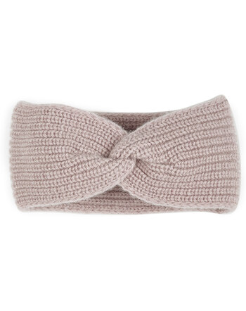 Halfen Strickerei Kinder-Stirnband aus Cashmere/Merinowolle - Altrose