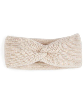 Halfen Strickerei Kinder-Stirnband aus Cashmere/Merinowolle - Beige