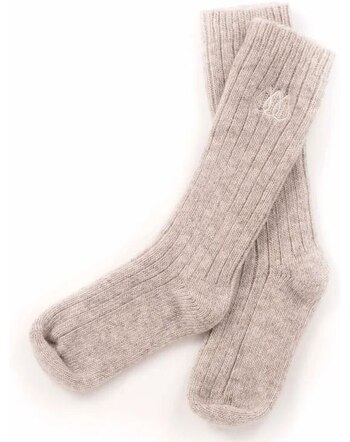 Halfen Strickerei Kindersocken aus Schurwolle - Natur 🤍🌿