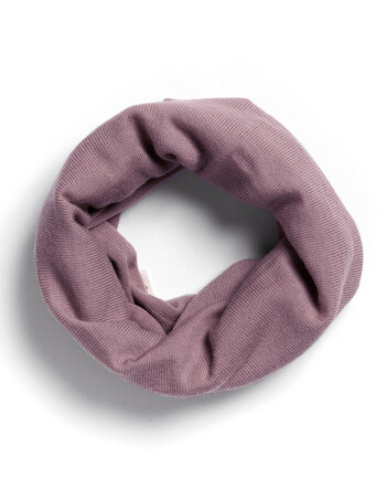 Halfen Strickerei Loop-Schal aus Merinowolle - Mauve