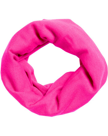 Halfen Strickerei Loop-Schal aus Merinowolle - Neon Pink