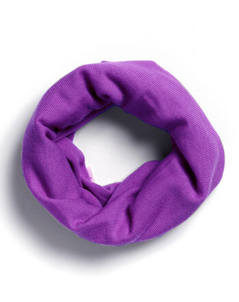 Halfen Strickerei Loop-Schal aus Merinowolle - Purple 💜🌿