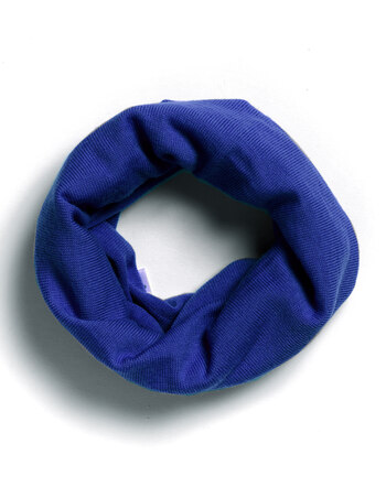 Halfen Strickerei Loop-Schal aus Merinowolle - Royal Blue