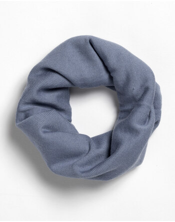 Halfen Strickerei Loop-Schal Merinowolle - Rauchblau