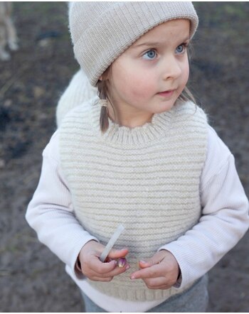 Halfen Strickerei Pullunder aus einem Alpaka-Mix - Beige