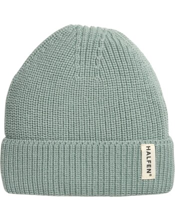 Halfen Strickerei Strick-Beanie Schurwolle mint K8S20
