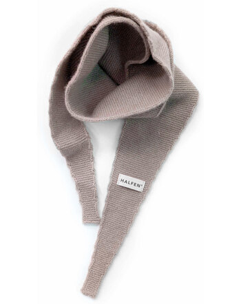 Halfen Strickerei Strick-Halstuch aus Cashmere und Merinowolle - Nuss 🤎🌿