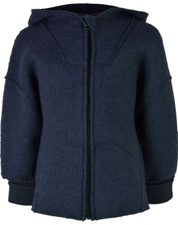Halfen Walk Jacket with zipper virgin wool GOTS marine K2W90