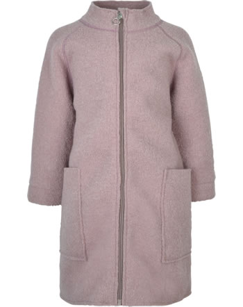 Halfen Walk coat with Zipper virgin wool GOTS mauve K2W50