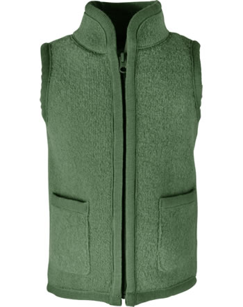 Halfen Vest with zipper virgin wool GOTS olive K2W10