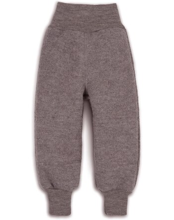 Halfen Strickerei Wollwalk-Hose mit Kniebesatz aus Merinowolle - Nuss 🤎🌿