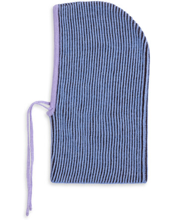 Happy Mess Balaclava/Schlupfmütze ab 7 Jahren aus Merinowolle - Icy Stripes