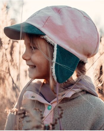 Happy Mess Winter-Cap mit Bio-Baumwoll-Futter - Forest Flower