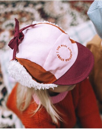 Happy Mess Winter-Cap mit Bio-Baumwoll-Futter - Pink Snow