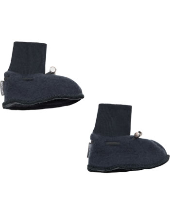 Hust and Claire Baby-Schuhe Wollfleece FELICE midnight