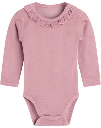 Hust and Claire Bodysuit wool/bamboo BARBARA ash rose