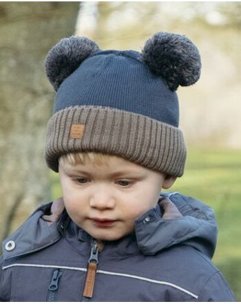 Hust and Claire Bommelmütze aus Wolle HCFalke - Ombre blue