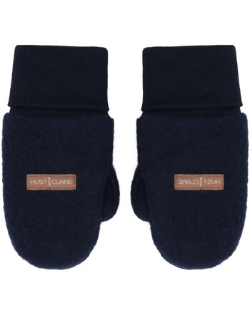 Hust and Claire Fäustlinge aus Merinowoll-Walk 'HCFelix' - More Navy