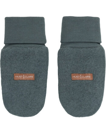 Hust and Claire Fäustlinge 'HCFelix' aus Wollfleece mit Baumwollfutter - Balsam Green