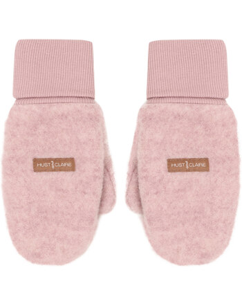 Hust and Claire Fäustlinge 'HCFelix' aus Wollfleece mit Baumwollfutter - Heather