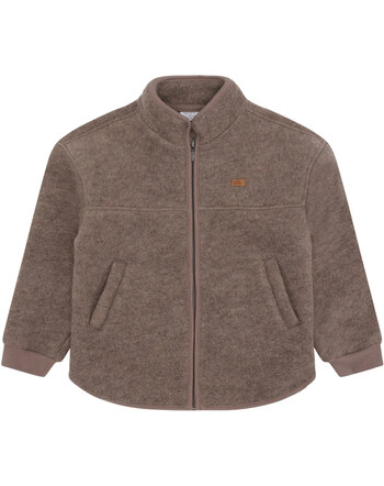 Hust and Claire Fleecejacke aus Merinowolle 'HCEmi' - Deer Melange