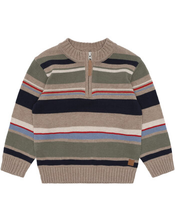 Hust and Claire Halfzip/Troyer aus 100% Bio-Baumwolle HCPelle - Ivory