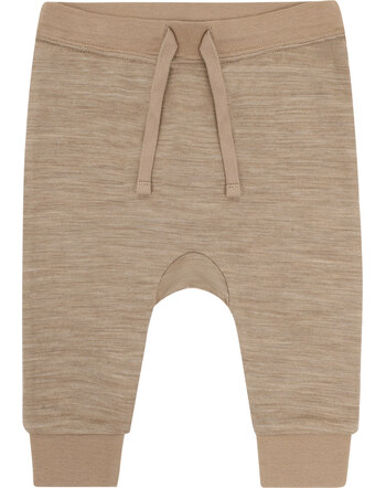 Hust and Claire Jogger 'HCGaby' aus Wolle und Bambus-Viskose - Biscuit