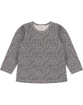 Hust and Claire Langarmshirt aus Baumwolle mit Leomuster HCAlma - Wheat Melange