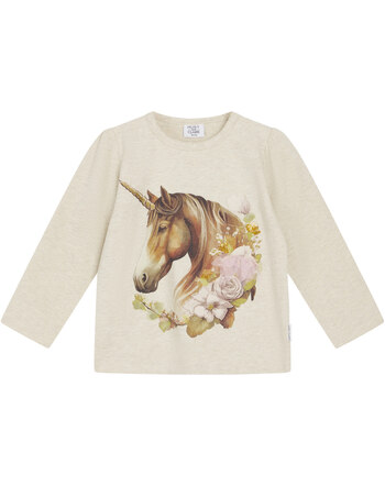 Hust and Claire Langarmshirt mit Einhorn HCAnie - Wheat melange