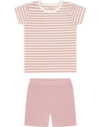 Hust and Claire Pijama aus Bambus-Viskose mit Streifen HCFun - Dusty Rose