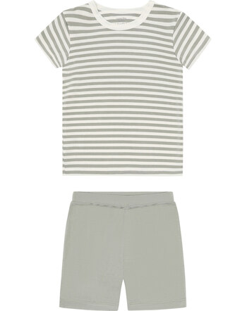 Hust and Claire Pijama aus Bambus-Viskose mit Streifen HCFun - Forest Fog