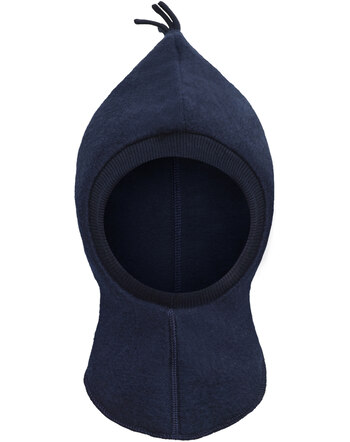 Hust and Claire Schlupfmütze/Balaclava aus Wolle und Baumwolle - More navy