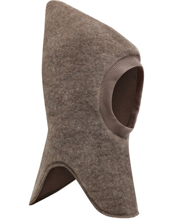 Hust and Claire Schlupfmütze/Balaclava 'HCFeo' aus Wolle mit Baumwollfutter - Deer Melange