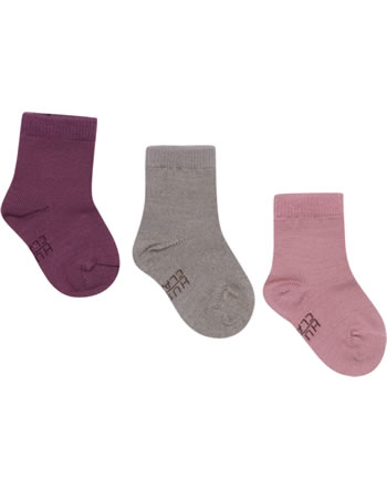 Hust and Claire Socken 3er Pack FOTY purple fig