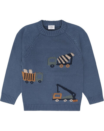 Hust and Claire Strick-Pullover 'HCPelle'' aus 100 % Bio-Baumwolle - Vintage Indigo