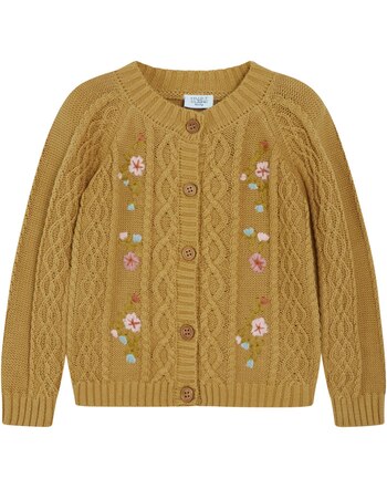 Hust and Claire Strickjacke aus Baumwolle HCCAMILLA - Honey