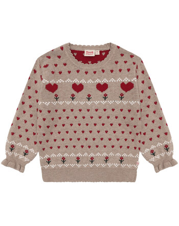 Hust and Claire Strickpullover 'HCPippa' aus 100 % Bio-Baumwolle - Biscuit ❄ ❤
