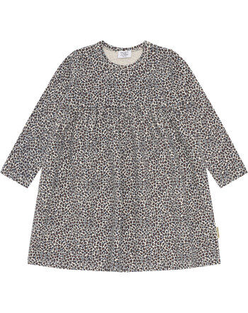 Hust and Claire Kleid aus Baumwolle mit Leomuster HCDonna - Wheat Melange