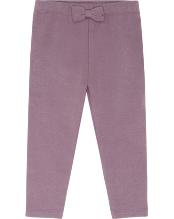 Hust and Claire Sweat-Leggings 'HCLisa' aus Bio-Baumwolle mit Schleife - Plum