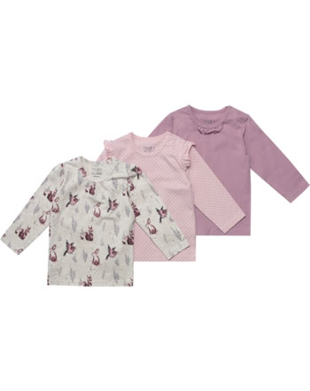 Hust and Claire T-Shirt Langarm 3er Pack ALDA dusty rose