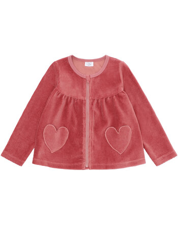 Hust and Claire Velour-Jacke mit Herztaschen HCSicillia - Dry Rose