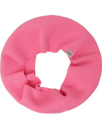 Huttelihut Strick-Loop-Schal aus 100 % Merinowolle - Begonia Pink