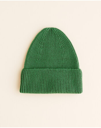Hvid Damen-Mütze/Beanie Fonzie aus Merinowolle - Grass