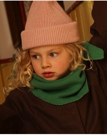 Hvid Dreieckstuch für Kids & Damen 'Josephina' aus Merinowolle 118 cm - Grass