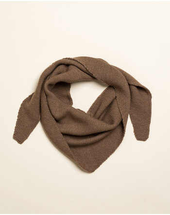 Hvid Dreieckstuch 'Josephina' für Kids & Damen aus Merinowolle 118 cm - Mocha