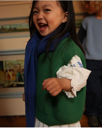 Hvid Kids-Pullunder 'Harvey' aus Merinowolle - Grass