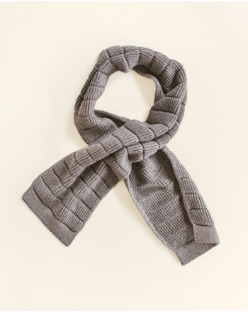 Hvid Kids-Schal 'Jacobino' aus Merinowolle 17,5 cm x 130 cm - Otter