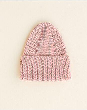 Hvid Kids-Mütze/Beanie 'Fonzie' aus Merinowolle - Powder