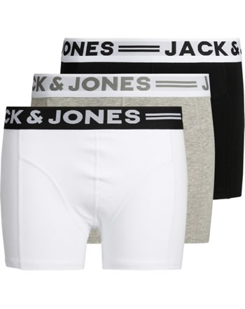 Jack & Jones Junior 3er-Pack Boxershorts NOOS light grey/melange black 12149293