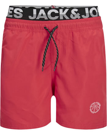 Jack & Jones Junior Badeshorts Schwimmshorts JPSTCRETE flame scarlet 12206186-FS